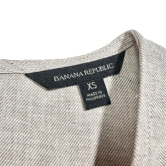 Banana Republic | Women | Ljnen Cotton Sleeveless Shell Top Pant Set | Sz XS-0 - Picture 11 of 16